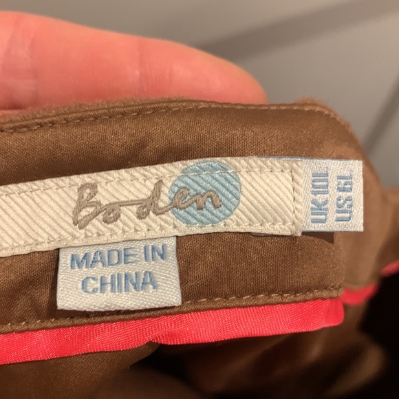 Boden color-block A-line wool-blend skirt. - Picture 4 of 8